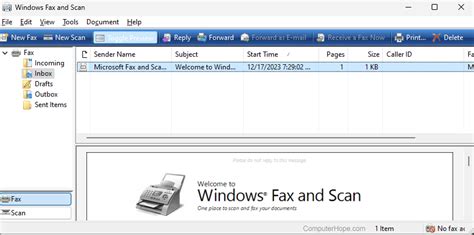Image result for Fax & Scan Windows 1.0