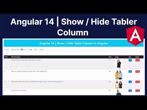 Image result for How to Hide Data Table by Button Click in Angular