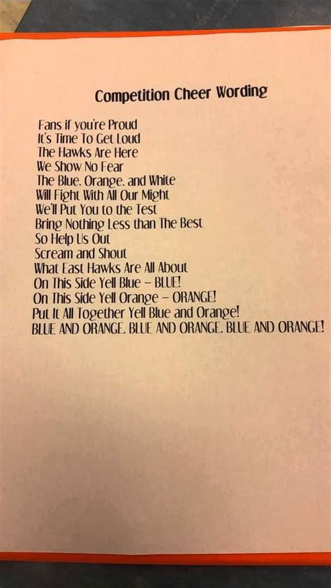 Afbeeldingsresultaten voor Cheering Chant