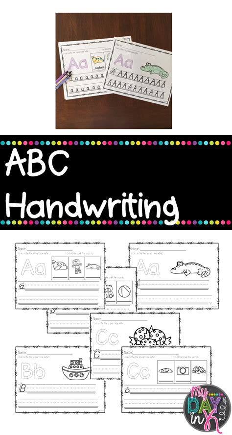 Image result for ABC Writing Practice Handwriting