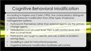 Image result for Cognitive Behavioral Modification Meichenbaum