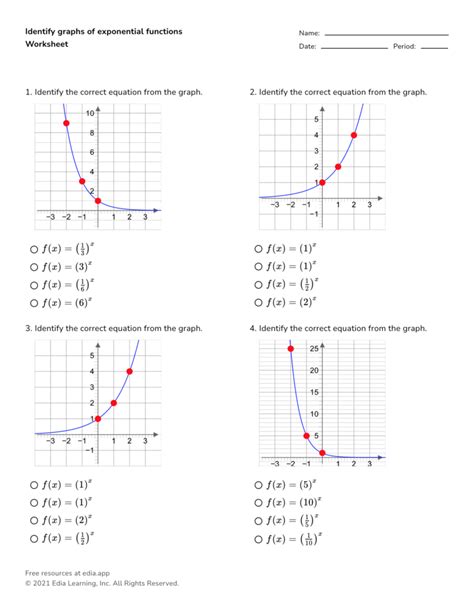 Image result for Tables for Exponential Functions Worksheet