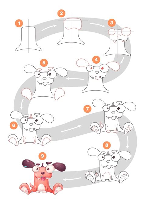 Image result for Cartoon Dog Drawing Tutorial