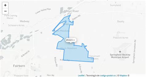 Image result for Area Code 937 Map
