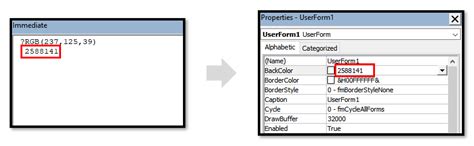 Userform Excel Colors に対する画像結果