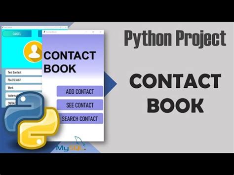 Image result for Template for Contact Book Python Project