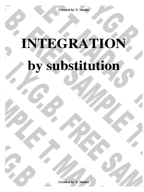 Algorithm Integration by Substitution に対する画像結果
