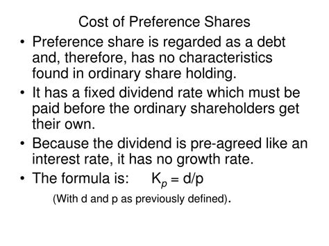 Image result for Cost of Preference Shares in Financial Calculator