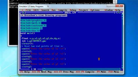 Toradh íomhá ar Turbo CPP Draw a Line
