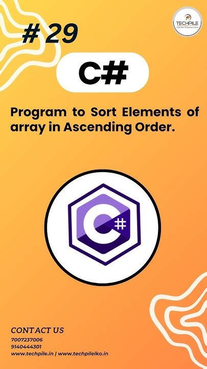 Image result for Sorting Array Elements in C# Code Academy