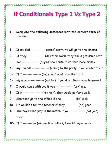 Image result for First Conditional Form Worksheet