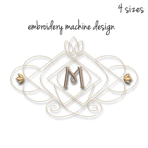 Image result for Machine Embroidery Monogram Frame Designs