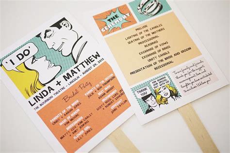 Image result for Unique Comicon Wedding Program Templates