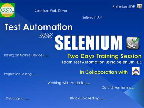 Image result for Selenium Test Automation Course