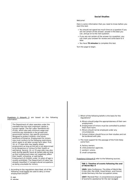 Image result for GED Social Studies Practice Test