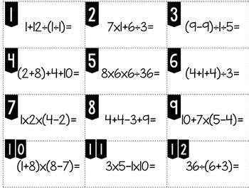 Toradh íomhá ar Parentheses Multiply/Divide Add/Subtract