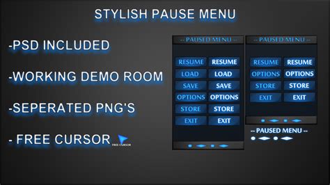 Image result for Pause Menu Sprites