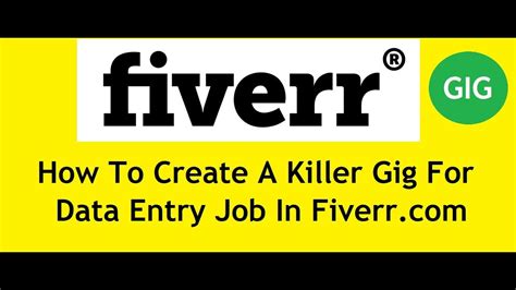 Image result for Fiverr Gig Data Entry