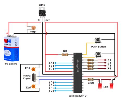 Arduino 7-Segment Clock Diagram に対する画像結果