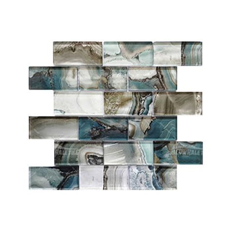 Afbeeldingsresultaten voor Mesh Back Glass Tile Rust Color