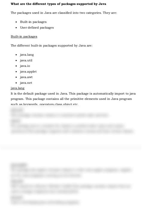 Image result for Different Types of Packages in Java