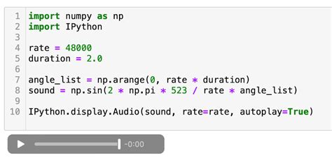 Toradh íomhá ar IPython Display Audio Logo