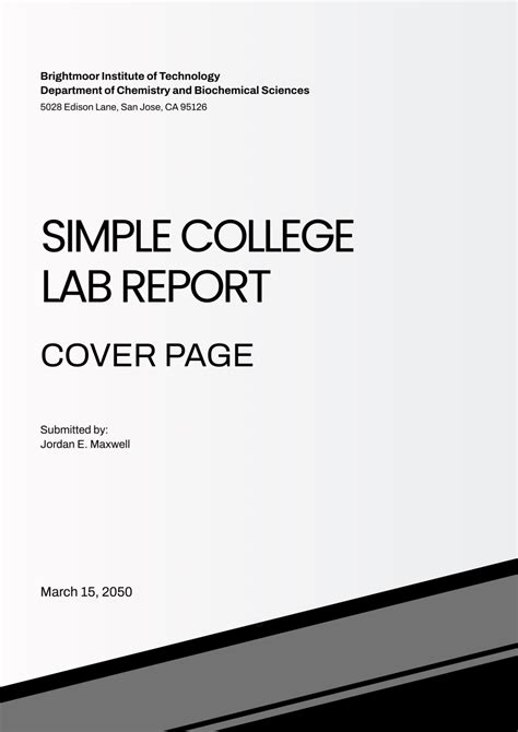 Image result for Lab Cover Page Design