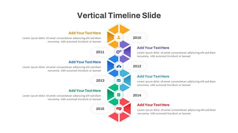 Clean and Structured PPT Vertical Timeline Template - SlideKit