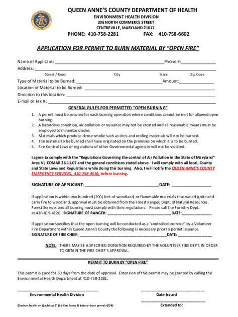 Image result for Cal Fire Burn Permit Application Form
