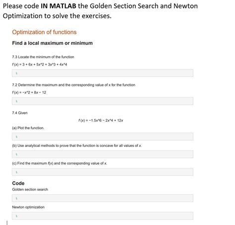 Image result for Golden Section Search Minimization MATLAB