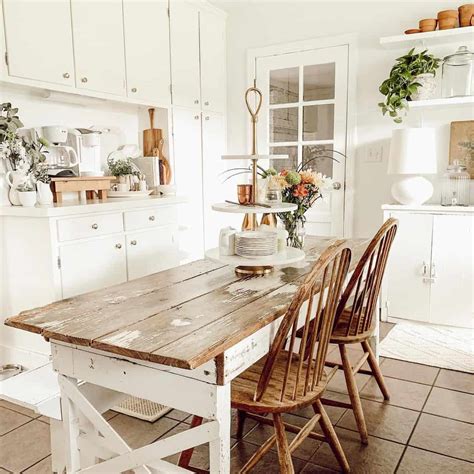 30 Farmhouse Kitchen Table and Chairs You’ll Want to Dine At
