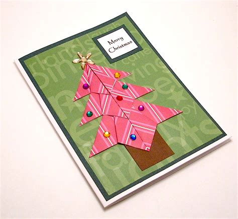 Afbeeldingsresultaten voor Origami Christmas Tree Card