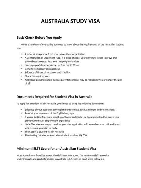 Image result for Australia Study Visa On Passport