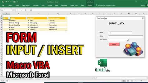 Tampilan Form Input Data Excel に対する画像結果