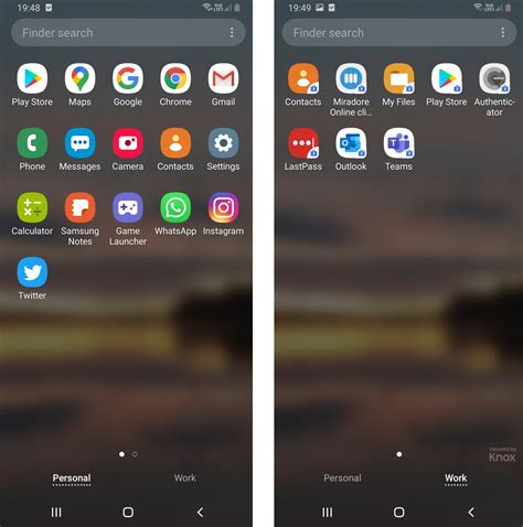 Image result for Android Work Profile Button