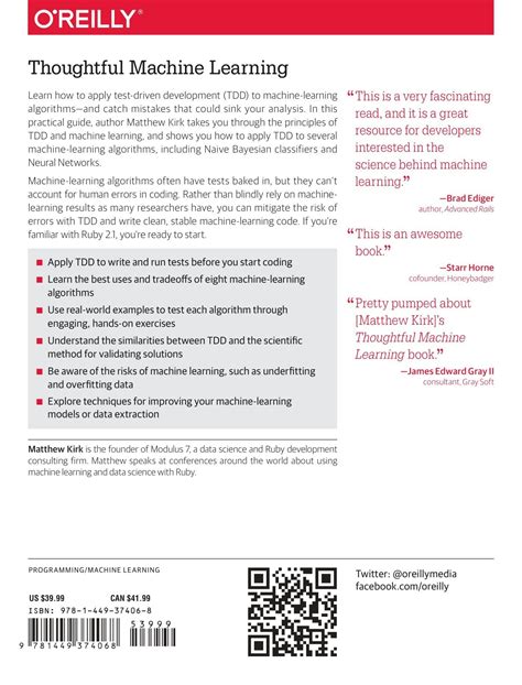 Thoughtful Machine Learning with Python Matthew Kirk に対する画像結果