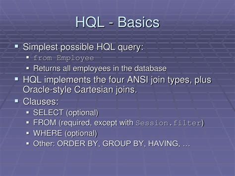 Image result for Sample HQL Query