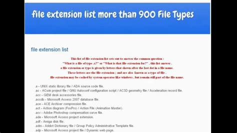 Afbeeldingsresultaten voor Types of Template File Extension