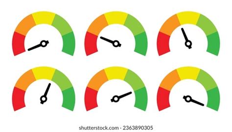 Image result for Red Orange to Green Meter in Line Form Icon