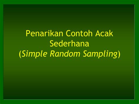 Image result for Contoh Soal Simple Random Sampling