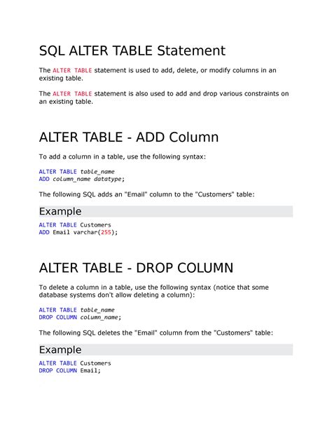 Confluence Table Transformer SQL Query ALTER Table に対する画像結果