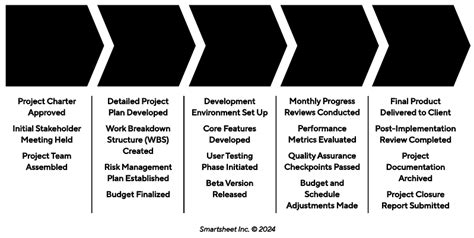 Project Management Milestone Examples by Stage & Vertical – Design ...