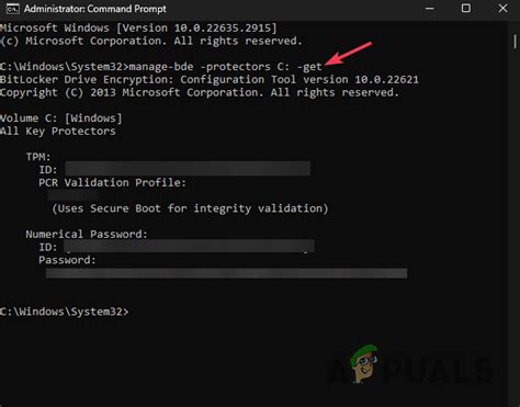 Toradh íomhá ar BitLocker Recovery Key Log In