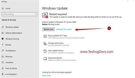 Toradh íomhá ar Windows Update Restart Notification