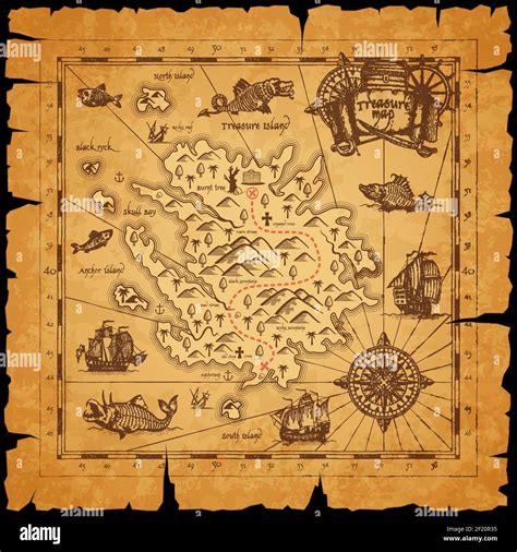 Image result for Treasure Map Dashed Line