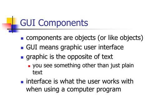 Image result for Examples of GUI Components