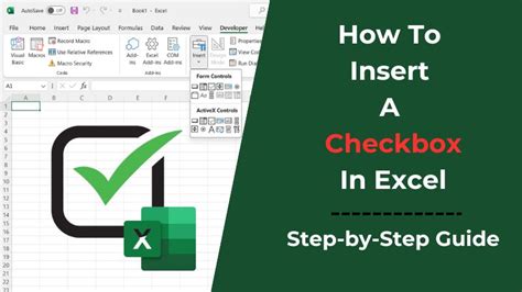Afbeeldingsresultaten voor Add Check Box in Excel Tutorial