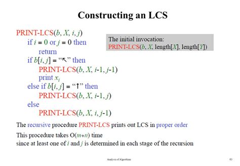 Afbeeldingsresultaten voor LCS CPP in Analysis of Algorithm