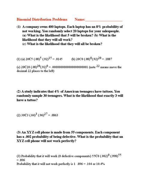Image result for Binomial Distribution Practical Examples and Solutions