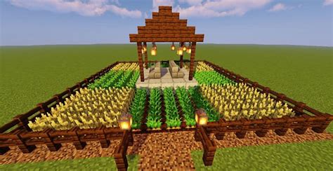 Image result for Minecraft Small Farm Design